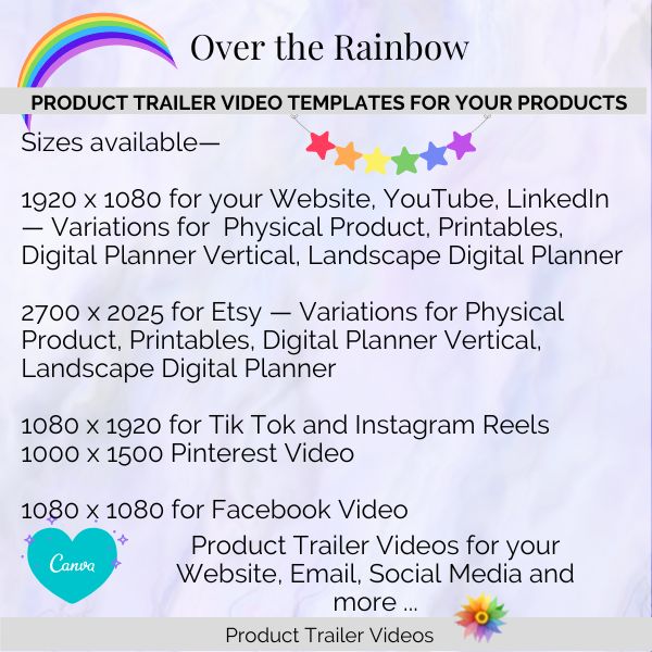Over the Rainbow Product Trailer Videos