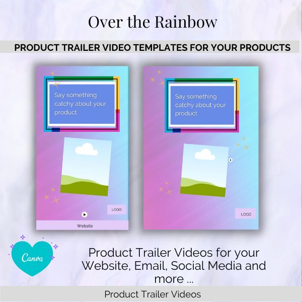 Pinterest Video Template Over the Rainbow
