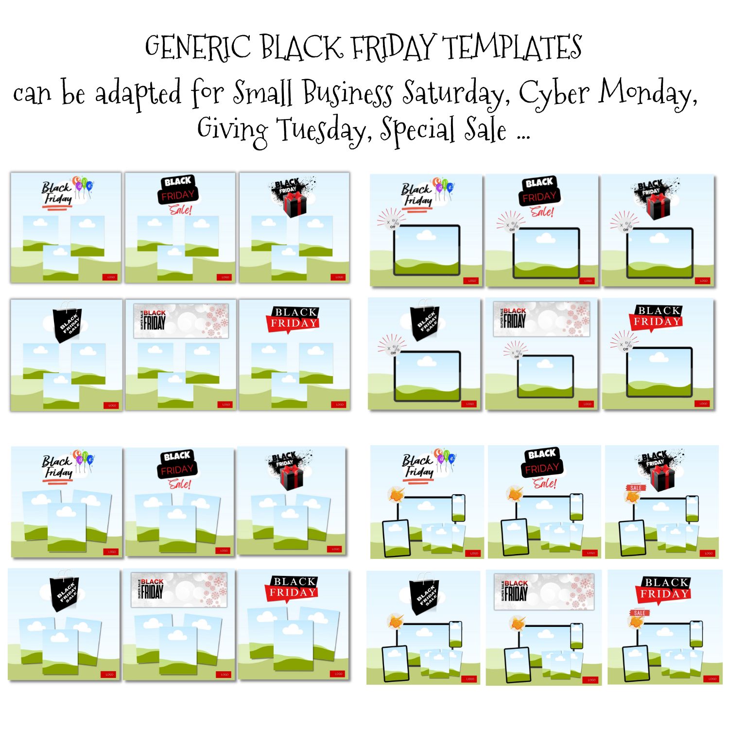 Black Friday Generic Templates for Video Shorts